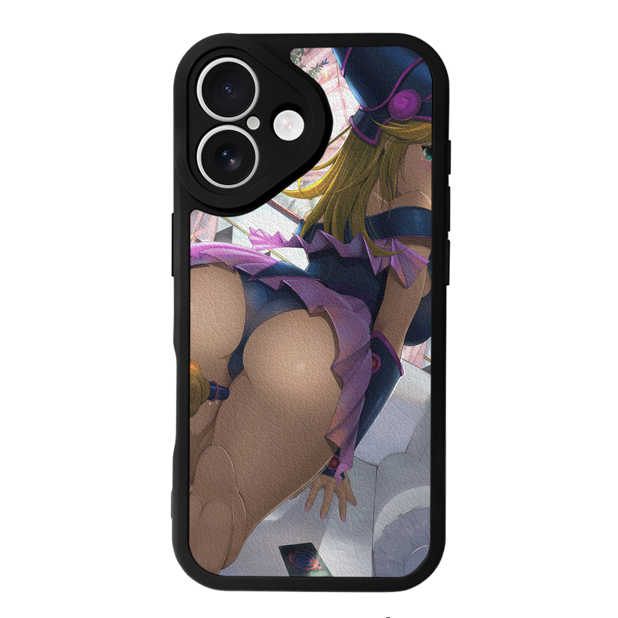 （画像用） 遊☆戯☆王 Yu-Gi-Oh! 【iPhone 16シリーズ対応】シリコンスマホケース（レザー調） 材質：シリコン